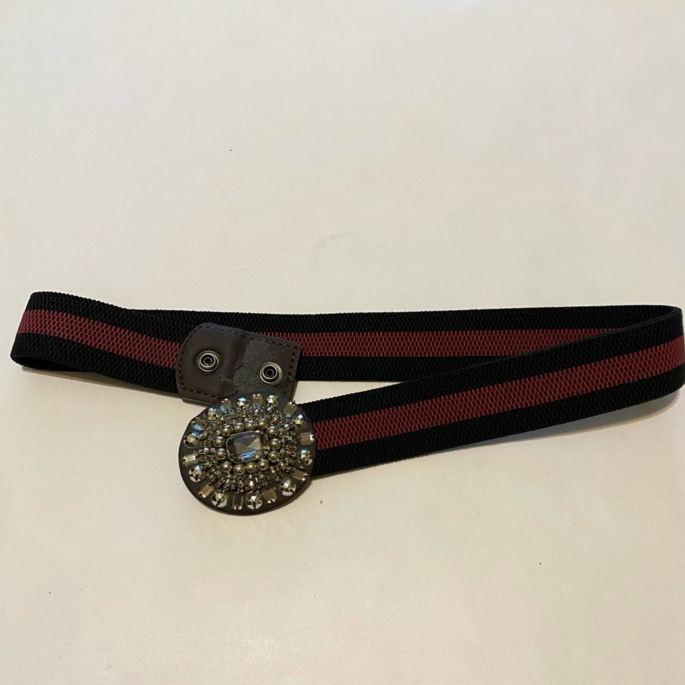 Elegant Black and Red Women's Belt